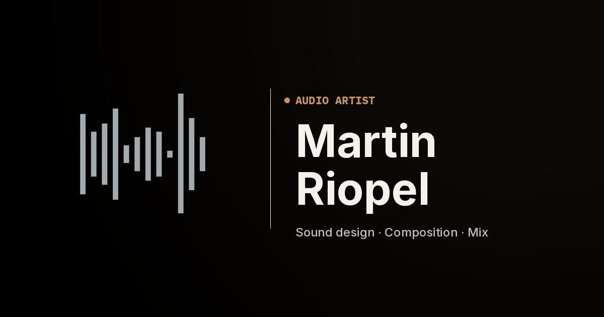 Services — Martin Riopel